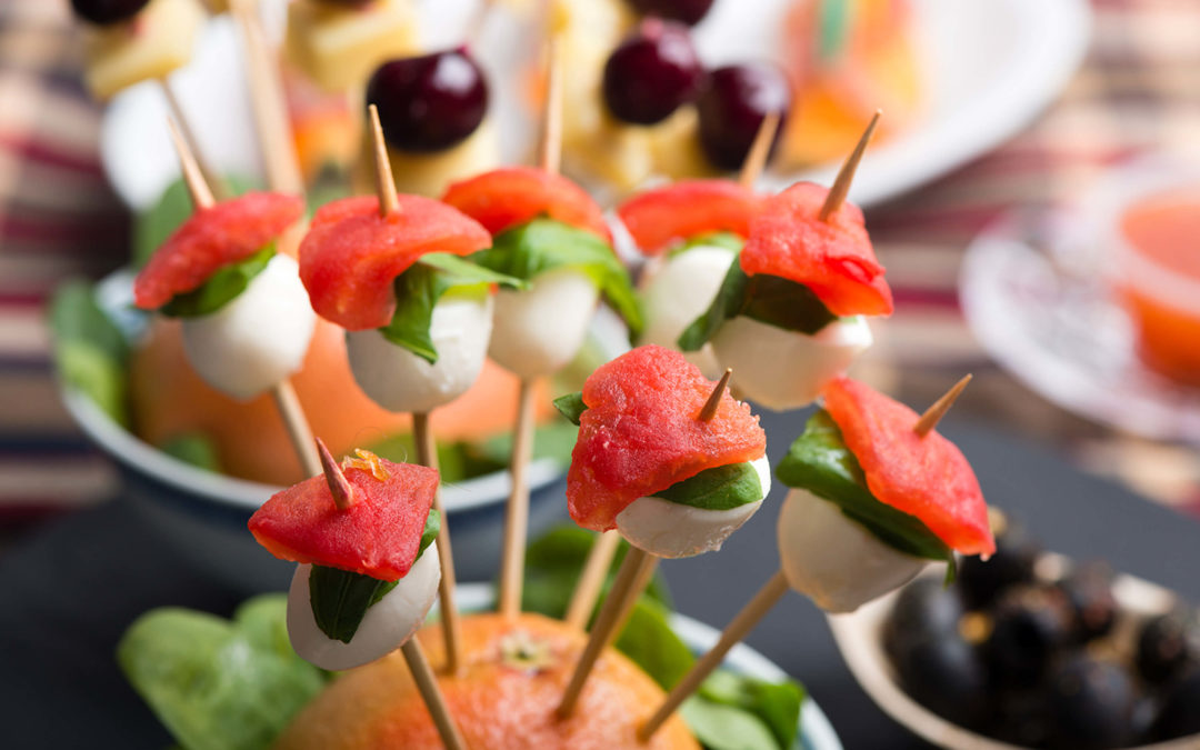 Watermelon Caprese Skewers
