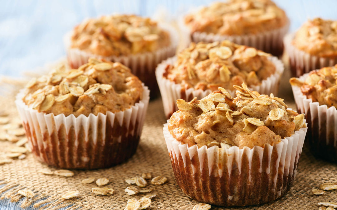Muffins with Orange oil and oatmeal