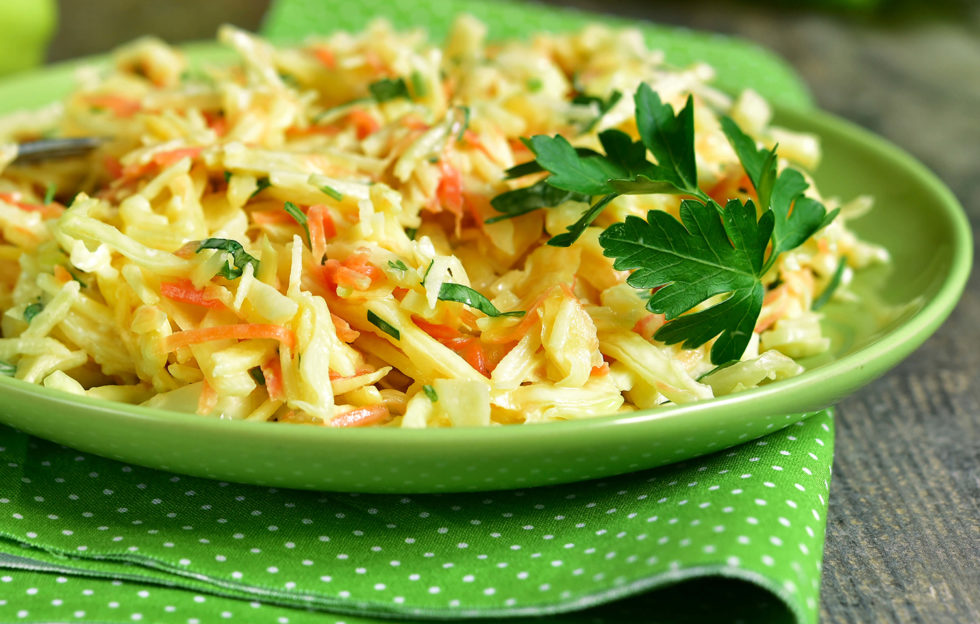 Heavenly Olive Oils & Vinegars Asian Slaw with julianne apples Chef