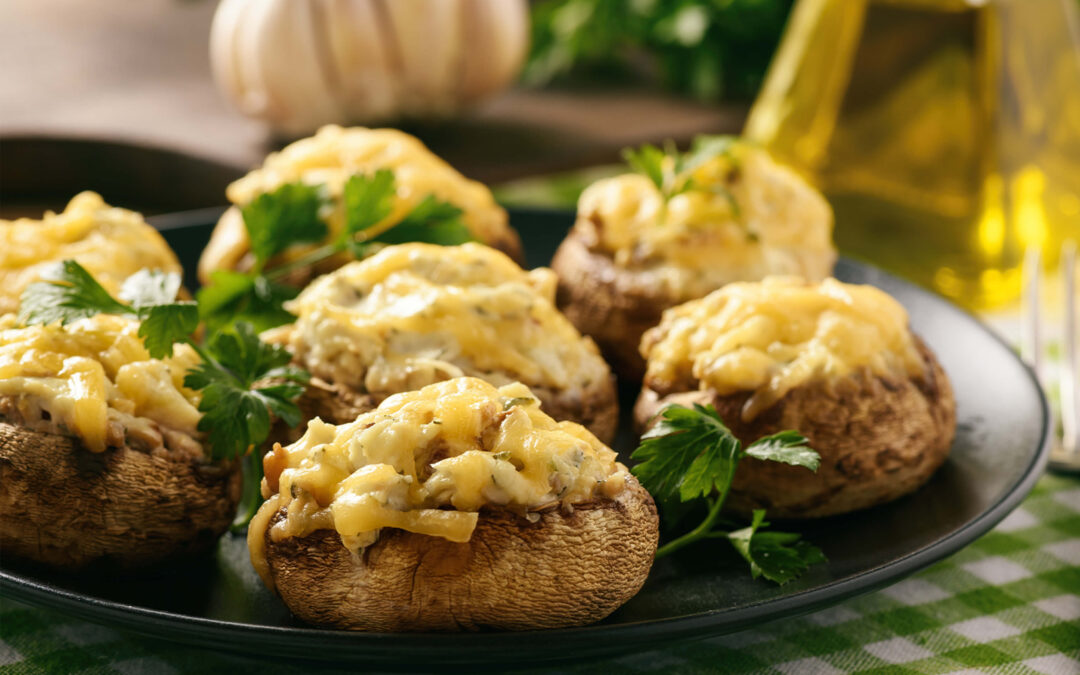 RISOTTO CREAM CHEESE STUFFED MUSHROOM CAPS – CHEF MIKE SILBER