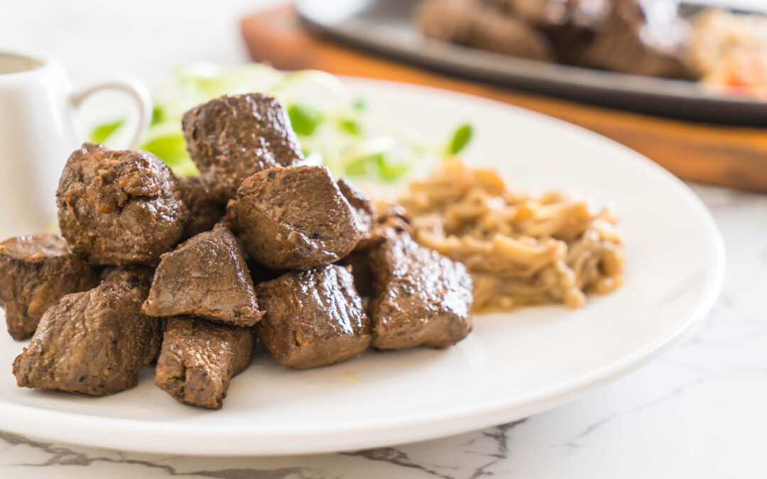 Braised Beef Tips with Thyme and Garlic olive oil – Chef Mike Silber
